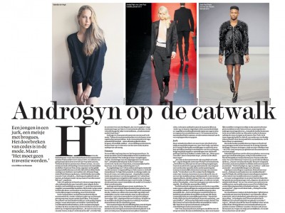 Androgyn op de catwalk