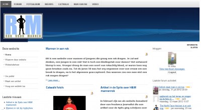 Nieuw site layout